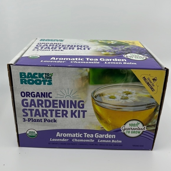 Tea-spiring You to Go Organic Back to the Roots Aromatic Tea Garden Starter Kit! - Picture 1 of 7